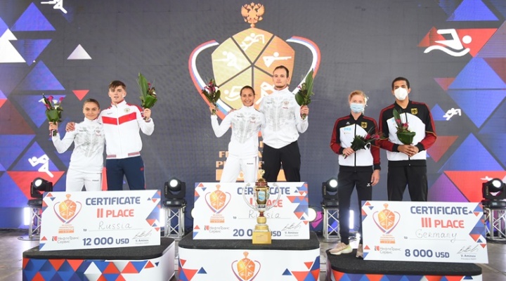 Победителями первого Кубка Президента Российской Федерации по современному пятиборью стали Гульназ Губайдуллина и Александр Лифанов.